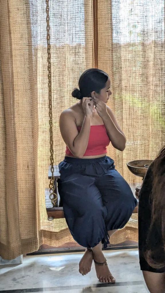 Cotton crop Yoga Fitted top