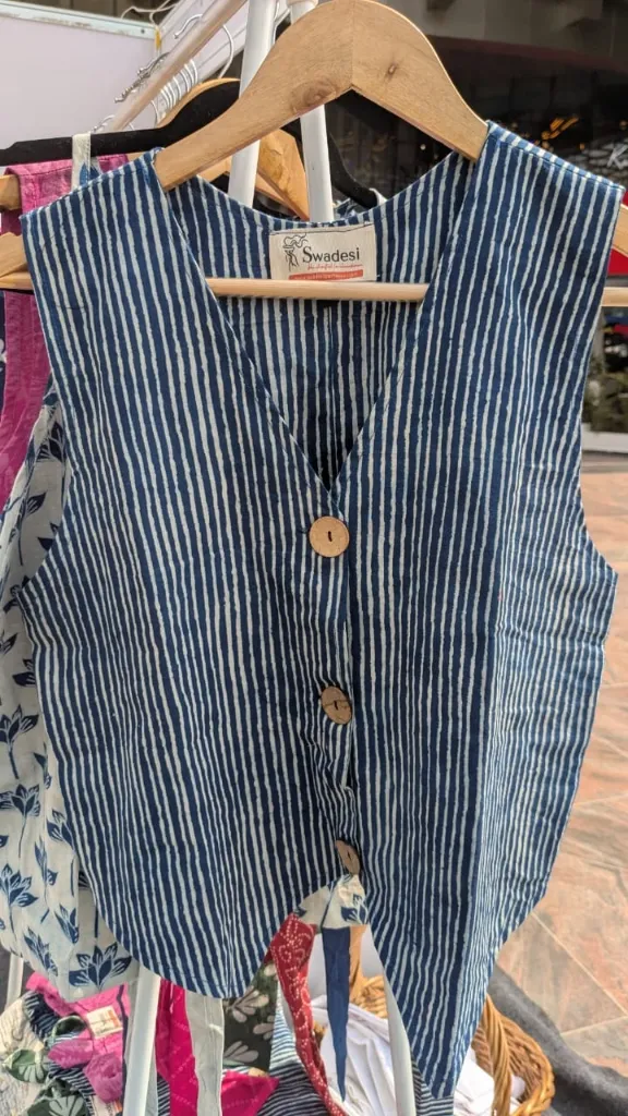 INDIGO COTTON Comfort fit top (S)